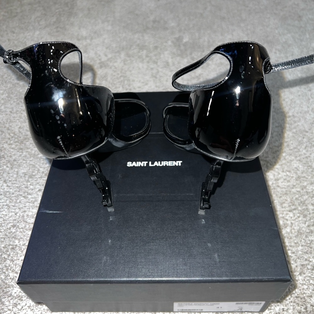 Saint Laurent Opyum 110 Patent Sandal - Picture 3 of 9